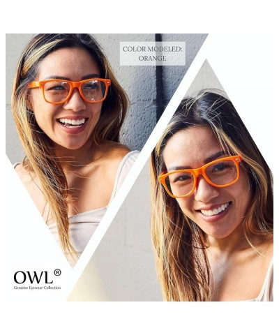 Retro Style Sunglasses 80's Classic Vintage Unisex Nerd Colored Frame OWL ® Clear Hot Pink $7.78 Rimless