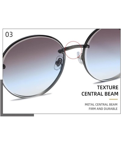 Retro Round Frame Metal Sunglasses for Men and Women Outdoor Vacation Sun Glasses (Color : A, Size : Medium) Medium D $19.65 ...