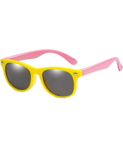 Kids Polarized Sunglasses Yellow Pink $8.09 Designer