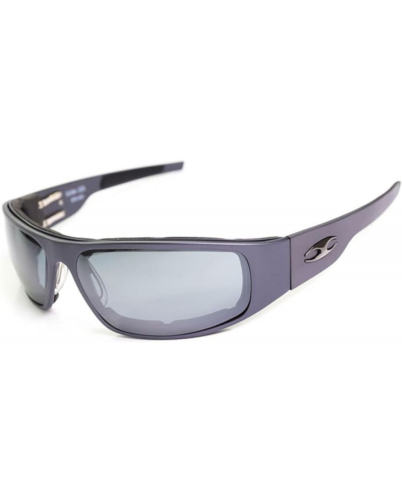 Big Daddy Bagger Mirror Lens Sunglasses with Gunmetal Smooth Frame Mirror Silver $77.98 Designer