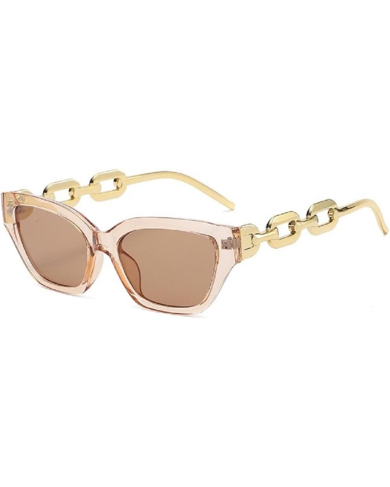 Metal Chain Design Cat Eye Sunglasses UV400 Protection C $12.38 Square