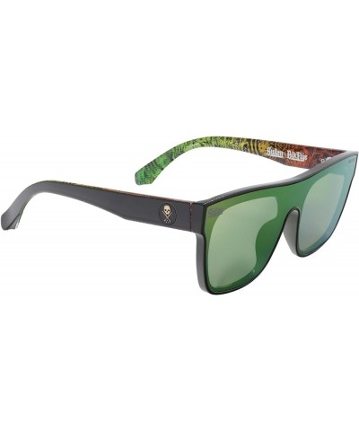 Choloha Fly Sullen Collaboration Single Lens Sunglass Shiny Black W/ Green Mirror Lens $48.60 Square