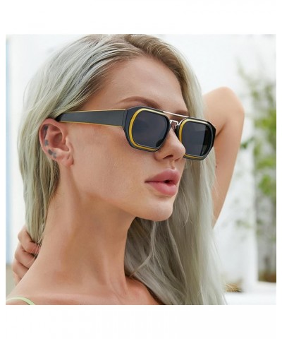 Men and Women Retro Driving Sunglasses Vacation Beach Decorative Sunglasses (Color : G, Size : 1) 1 F $19.29 Designer