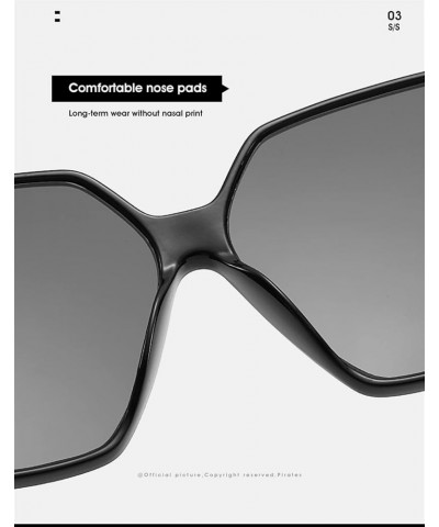 Square Frame Men and Women Fashion Outdoor Vacation Decorative Sunglasses (Color : 3, Size : 1) 1 7 $14.48 Sport