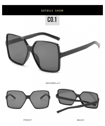 Square Frame Men and Women Fashion Outdoor Vacation Decorative Sunglasses (Color : 3, Size : 1) 1 7 $14.48 Sport