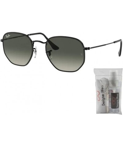 RB3548N HEXAGONAL Sunglasses For Men For Women + BUNDLE with Designer iWear Eyewear Care Kit Black / Grey Gradient $80.50 Way...