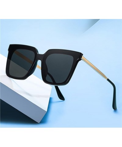 Square Large Frame Men And Women Sunglasses Outdoor Vacation Driving Commuter Trend UV400 Sunglasses Gift A $19.44 Designer