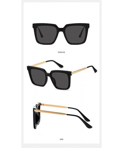 Square Large Frame Men And Women Sunglasses Outdoor Vacation Driving Commuter Trend UV400 Sunglasses Gift A $19.44 Designer