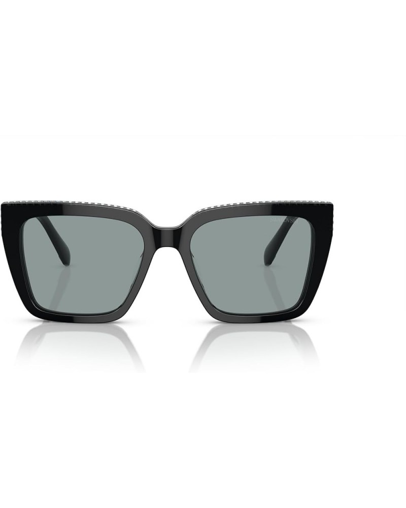 Women's Sk6013 Square Sunglasses Black/Dark Grey $132.30 Square