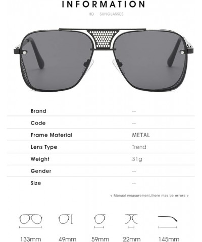 Metal Box Men and Women Outdoor Vacation Sunglasses (Color : D, Size : 1) 1 G $15.05 Designer