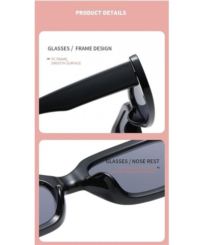 Small Frame Square Ink Street Photography Sunglasses (Color : J, Size : Medium) Medium K $18.13 Square