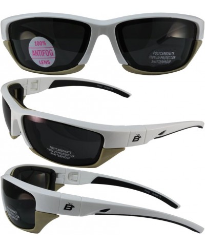 Oriole2 Sunglasses White Frame White, Brown Frame/Smoke Lens $13.47 Designer