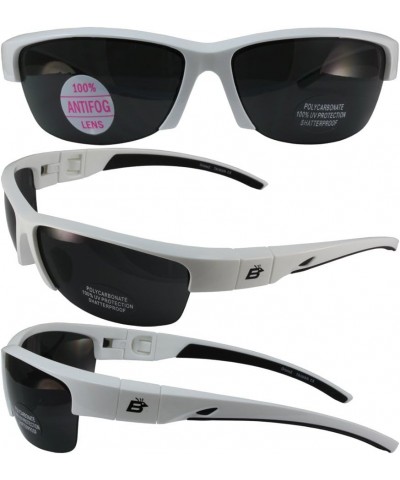 Oriole2 Sunglasses White Frame White, Brown Frame/Smoke Lens $13.47 Designer