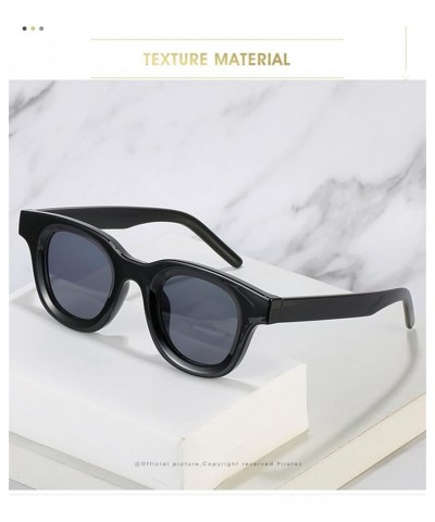 Oval Men's and Women's Small Frame Fashion Decoration Sunglasses (Color : 2, Size : 1) 1 9 $14.98 Designer