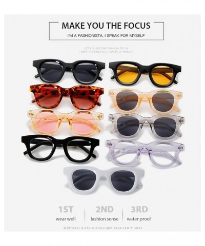 Oval Men's and Women's Small Frame Fashion Decoration Sunglasses (Color : 2, Size : 1) 1 9 $14.98 Designer