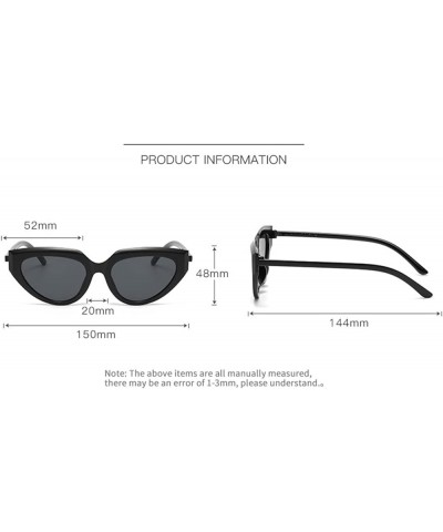 Men and Women Triangle Hip-hop Outdoor Vacation Decorative Sunglasses (Color : C, Size : 1) 1 F $16.35 Designer