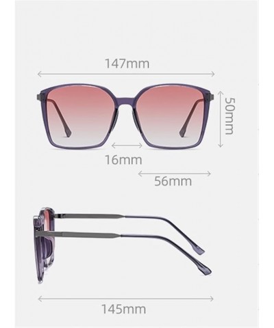 Women Polarized Large Frame Fashion Vacation Outdoor Decorative Sunglasses (Color : A, Size : 1) 1 D $18.13 Designer