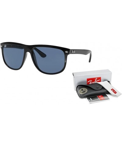 RB4147 Sunglasses For Men For Women+ BUNDLE with Designer iWear Eyewear Care Kit Black / Dark Blue $46.97 Wayfarer