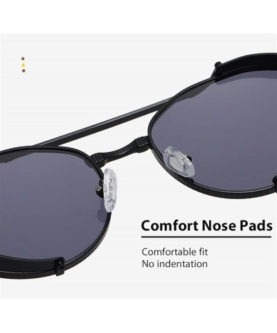 Retro Punk Metal Men and Women Outdoor Decorative Sunglasses (Color : C, Size : 1) 1 G $15.05 Designer