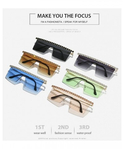 Frameless Large Frame Woman Party Prom Outdoor vacation fashion driving Sunglasses D $20.30 Designer