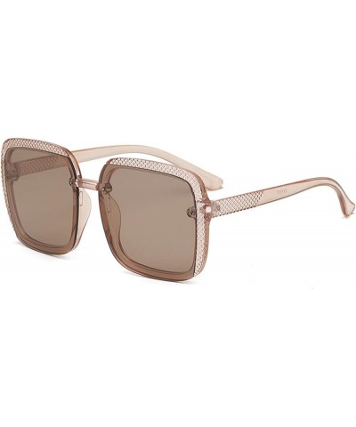 Fashion Woman Beach Sunglasses Outdoor Vacation Square Fashion Sunglasses (Color : F, Size : 1) 1 F $15.97 Designer