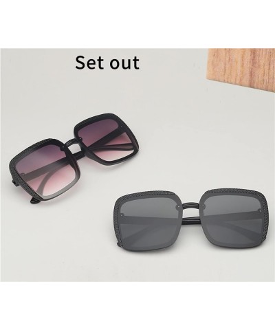 Fashion Woman Beach Sunglasses Outdoor Vacation Square Fashion Sunglasses (Color : F, Size : 1) 1 F $15.97 Designer