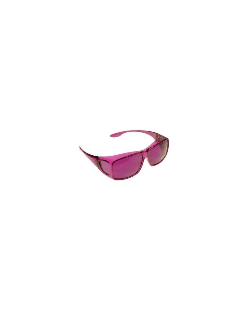 Color Therapy Glasses Fits Over Prescription Glasses (Baker-Miller Pink) Magenta $14.72 Designer