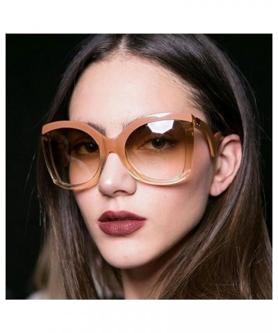 2018 Clear Oversized Square Sunglasses Women Gradient Super Star Fashion Brand Light Blue $10.02 Oversized