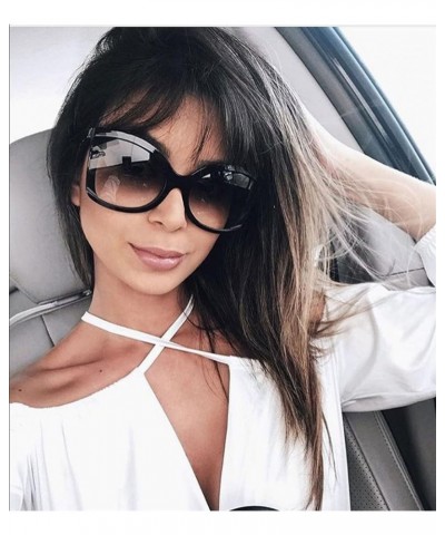 2018 Clear Oversized Square Sunglasses Women Gradient Super Star Fashion Brand Light Blue $10.02 Oversized