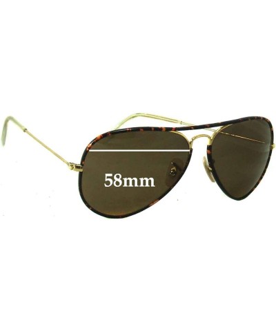 Ray Ban Aviator RB3025-J-M Replacement Lenses - Compatible with Ray Ban Aviator RB3025-J-M 58mm Frames Non-polarized Sfx-diam...