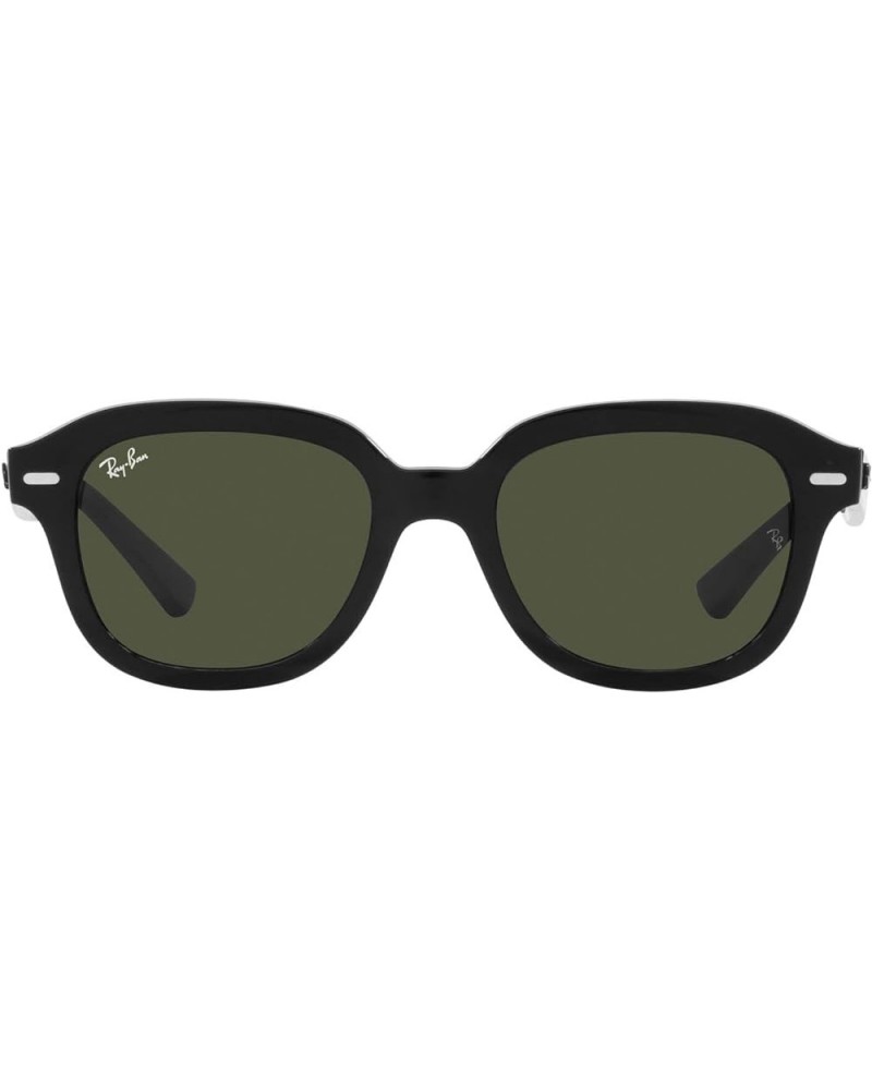 Women's Rb4398 Erik Square Sunglasses Black/Green $71.21 Square