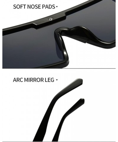 Large Frame Driving Sports Sunglasses Men and Women Fashion Decorative Sunglasses (Color : 4, Size : 1) 1 6 $15.20 Sport