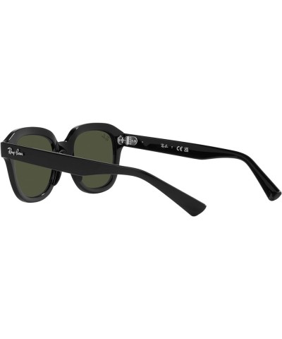 Women's Rb4398 Erik Square Sunglasses Black/Green $71.21 Square