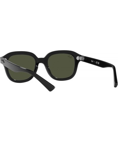 Women's Rb4398 Erik Square Sunglasses Black/Green $71.21 Square