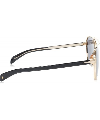 Women's Modern Sunglasses Rhl/Ir Gold Black $48.24 Designer