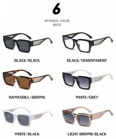 Vintage Cat Eye Sunglasses Women Fashion Polarized Gradient Trending square Sun Glasses Men Shades UV400 Black White $11.21 S...