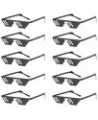 10 Pack Thug Life Sunglasses 8 Bit Pixel Mosaic Glasses Photo Props Unisex Sunglasses for Men Women Black $9.68 Cat Eye