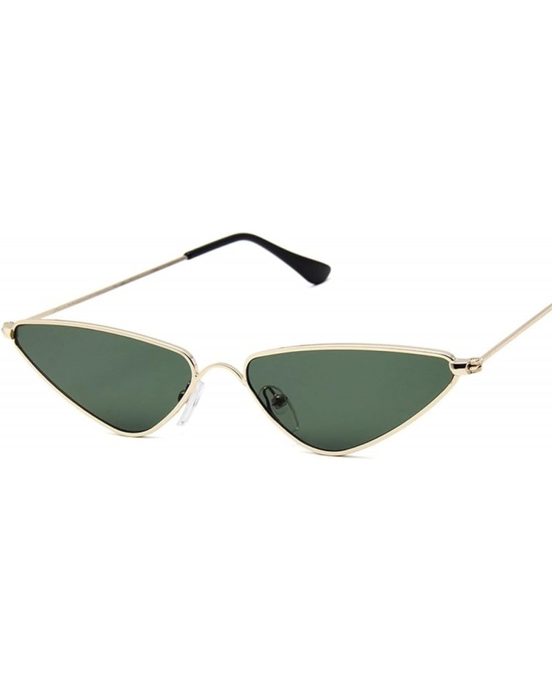 Small Frame Fashion Triangle Metal Sunglasses Men and Women Outdoor Party Decorative Sunglasses (Color : H, Size : 1) 1 I $11...