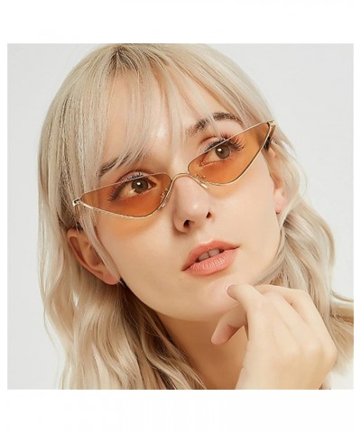 Small Frame Fashion Triangle Metal Sunglasses Men and Women Outdoor Party Decorative Sunglasses (Color : H, Size : 1) 1 I $11...