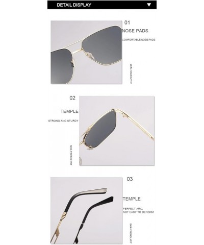 Metal Men's Fashion Outdoor Sunglasses Driving Vacation Decorative Trendy UV400 Sunglasses Gift 1 $13.28 Designer