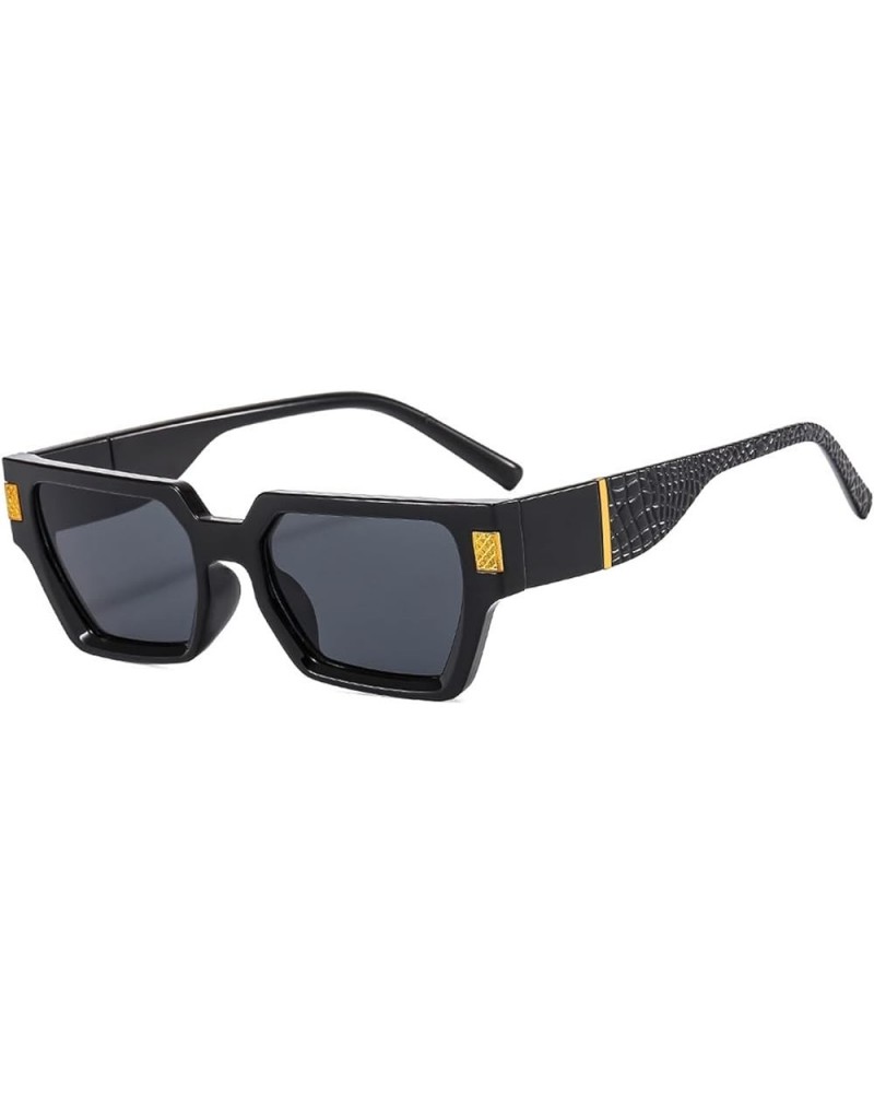 Small Box Square Retro Men and Women Street Shooting Sunglasses (Color : E, Size : 1) 1A $12.97 Designer