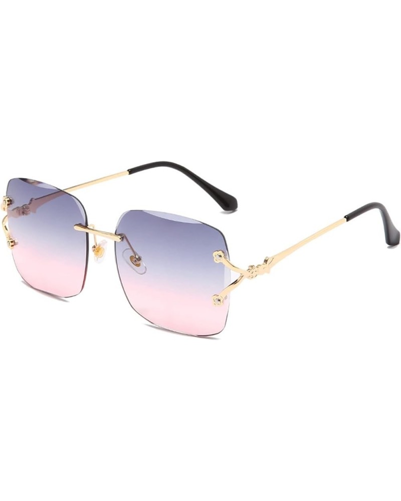 Square Frame Fashion Street Shooting Woman Sunglasses (Color : G, Size : Medium) Medium B $14.15 Square