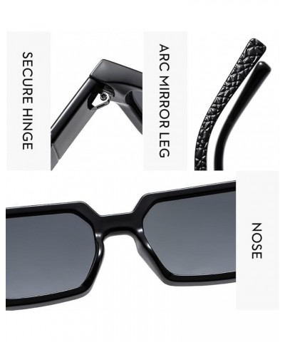 Small Box Square Retro Men and Women Street Shooting Sunglasses (Color : E, Size : 1) 1A $12.97 Designer