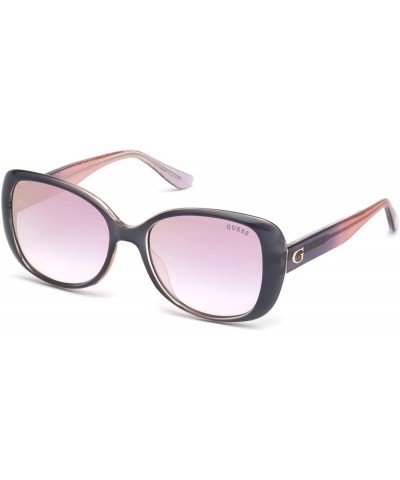 GU7554 Square Sunglasses for Women + BUNDLE with Designer iWear Eyewear Care Kit Grey/Other / Bordeaux Mirror $32.80 Square