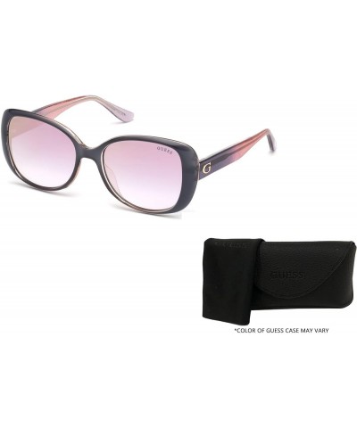 GU7554 Square Sunglasses for Women + BUNDLE with Designer iWear Eyewear Care Kit Grey/Other / Bordeaux Mirror $32.80 Square