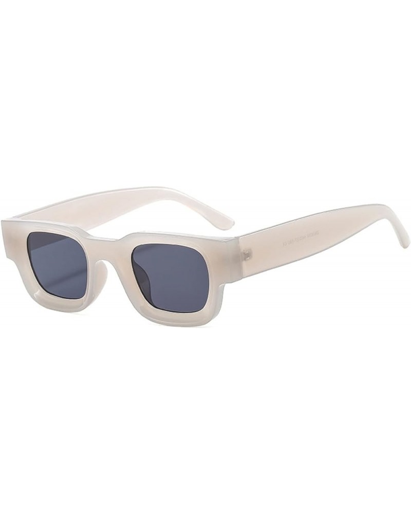 Small Frame Men and Women Sunglasses Square Hip-hop Punk Sunglasses (Color : 1, Size : 1) 1 4 $13.31 Designer