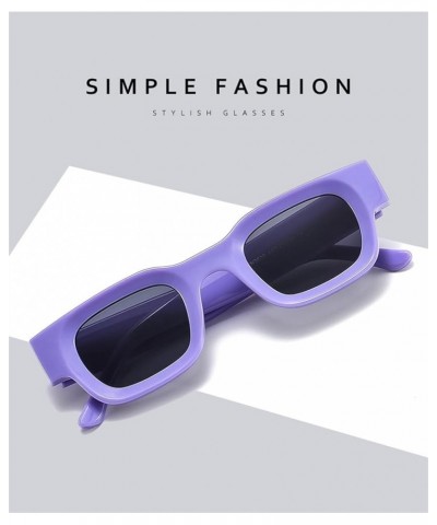 Small Frame Men and Women Sunglasses Square Hip-hop Punk Sunglasses (Color : 1, Size : 1) 1 4 $13.31 Designer