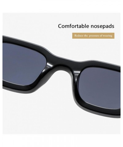 Small Frame Men and Women Sunglasses Square Hip-hop Punk Sunglasses (Color : 1, Size : 1) 1 4 $13.31 Designer