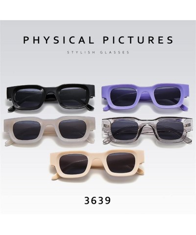 Small Frame Men and Women Sunglasses Square Hip-hop Punk Sunglasses (Color : 1, Size : 1) 1 4 $13.31 Designer