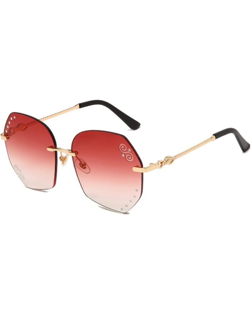 Square Diamond Women Sunglasses Outdoor Vacation Decorative Sunglasses (Color : C, Size : Medium) Medium A $16.49 Designer